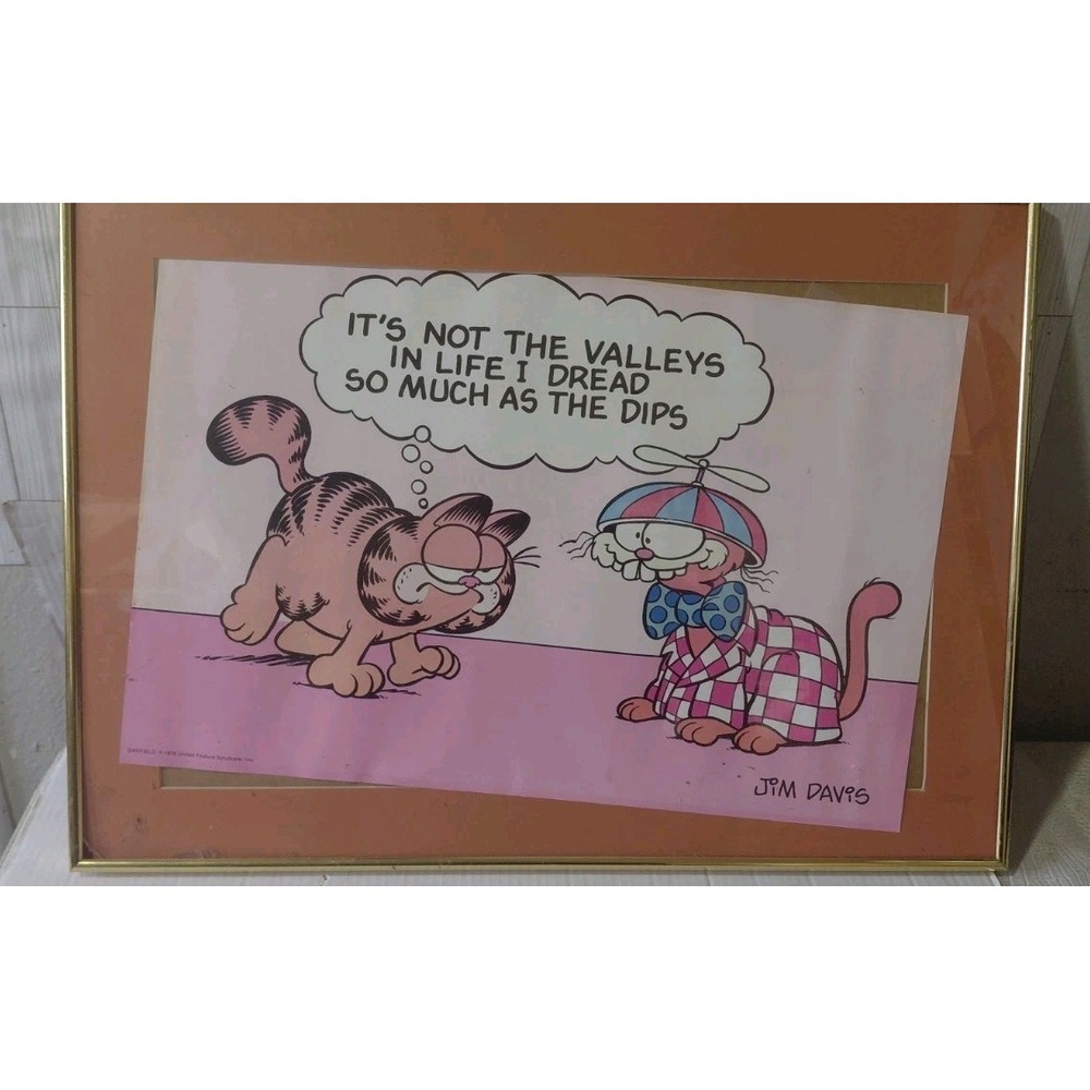 Retro Comic Animation Collectible vintage office 78 Garfield motivational Poster - Picture 1 of 16